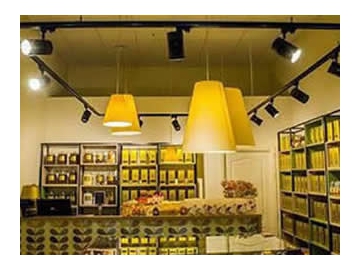 (Serie J) Luz de riel LED y carcasas pendientes para montaje de reflectores