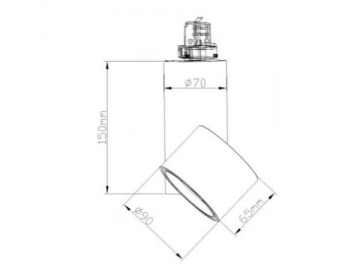 Foco de carril LED, serie C