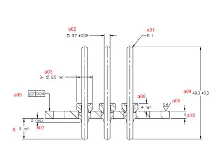 Terminal/Borne de compresor 72V - 810V de aire acondicionado para automóviles