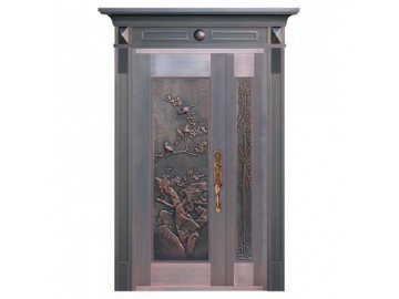 Puerta de entrada de cobre para residencias