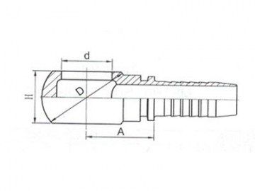 Racor banjo rosca métrica JB, 71011