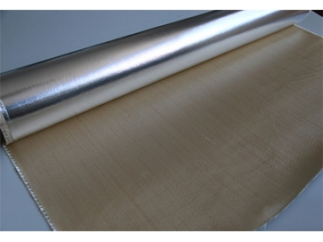 Tejido de fibras de sílice aluminizado resistente al calor