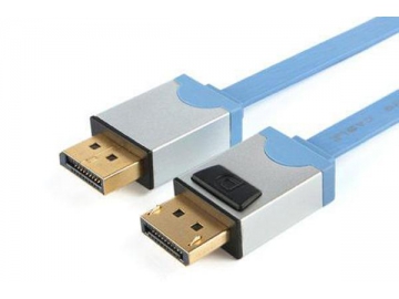 Cable DisplayPort 1.2, cable de visualización plano