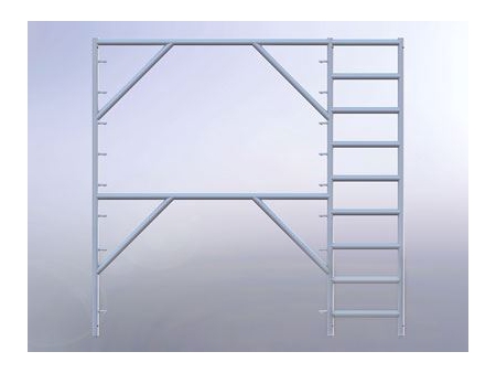 Marcos para andamios de fachada con escalera de 18