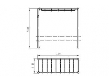 Trepador recto para exterior