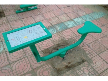 Aparato para ejercicios de estiramiento para uso al aire libre