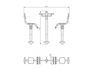 Aparatos para extensión de espalda de exterior