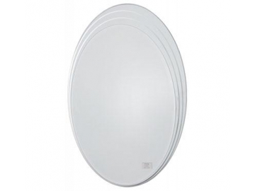 Espejo ovalado sin marco para baño