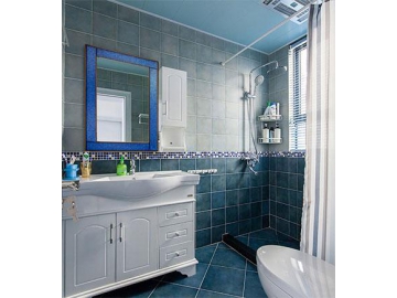 Espejo rectangular con marco para baño