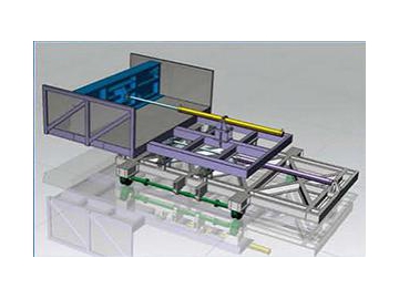 Máquina de carga para horno de fundición y retención