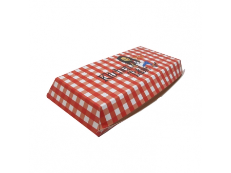 Caja para hamburguesas, caja de papel kraft personalizada
