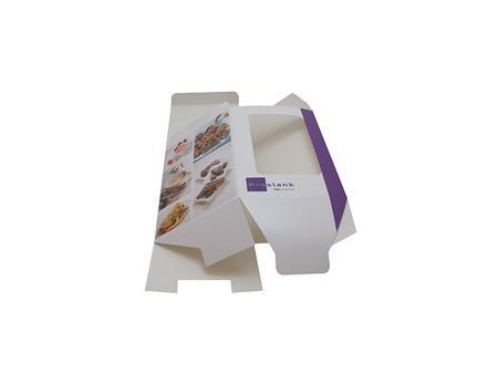 Caja con fondo cerrado y extremo superior plegable, cartón plegable personalizado