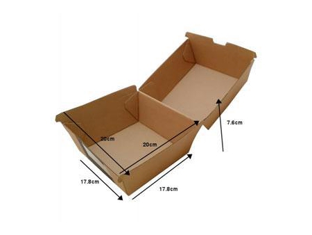 Caja para hamburguesas, caja de papel kraft personalizada