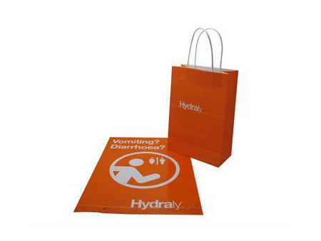 Bolsa de compra de papel kraft, bolsa con impresión personalizada