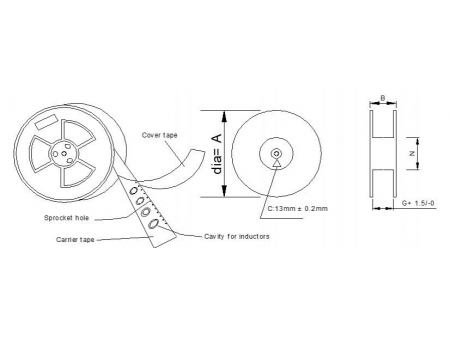 Inductor de potencia SMD, serie LSMT