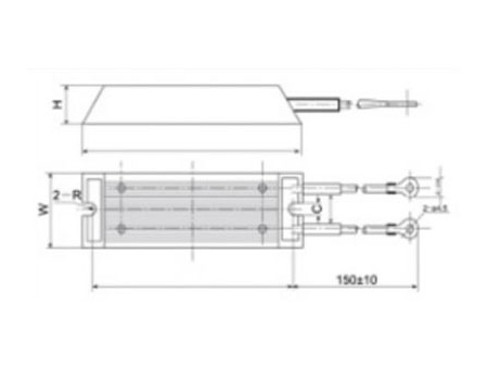Resistencia de aluminio, serie RX18