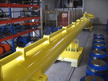 Cilindro hidráulico para compuerta radial