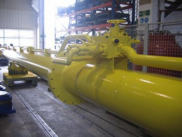 Cilindro hidráulico para compuerta radial