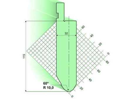 Punzones 60°, Utillaje para plegadora Amada