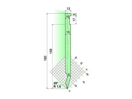 Punzones 26°, Utillaje para plegadora LVD