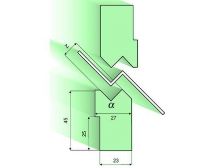 Soporte para insertos para Z, Utillaje para plegadora LVD