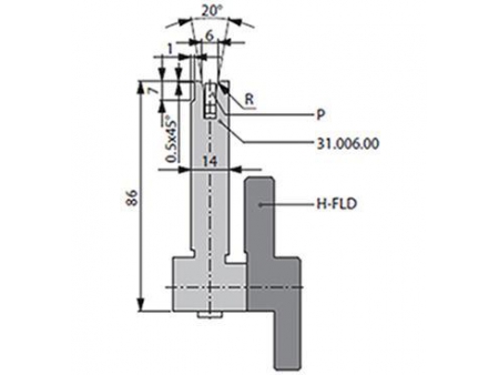 Matrices 20°, H=86mm, Utillaje para plegadora Bystronic