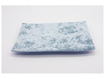 Vajilla de mármol azul