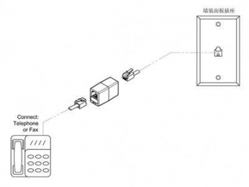 Adaptador telefónico, para Estados Unidos