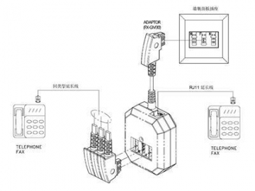 Adaptador telefónico, para Alemania