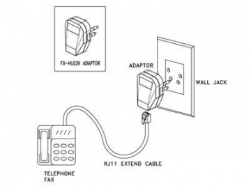 Adaptador telefónico, para Países Bajos