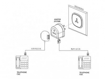 Adaptador telefónico, para Italia