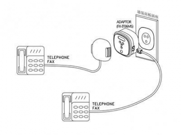 Adaptador telefónico, para Italia