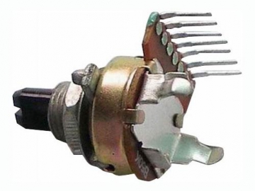 Potenciómetro rotatorio 12mm de eje aislado, WH0122