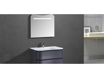 Mueble de Baño, Elegante en Color Azul Matter con Espejo LED - IL1793