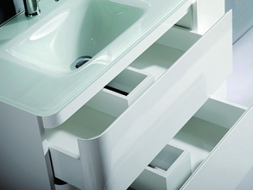 Mueble de Baño Rectangular, con 3 Cajones, con Espejo - IL315