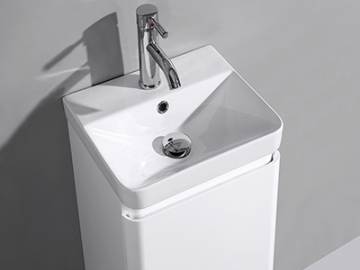 Mueble de Baño, Fondo Reducido con Espejo Suspendido - ILP8101