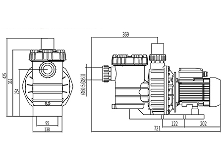 Bomba para piscina DXD-320XM