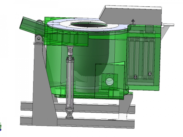 Horno de crisol basculante por combustible | Hongxing | ETW International