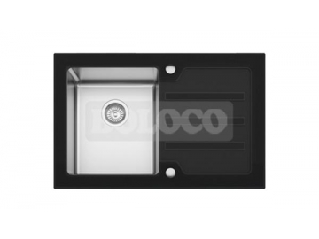 Fregadero de una ponchera de acero inoxidable BL-753