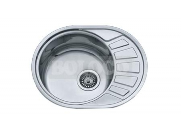 Fregadero de una tina de acero inoxidable con escurridor BL-904