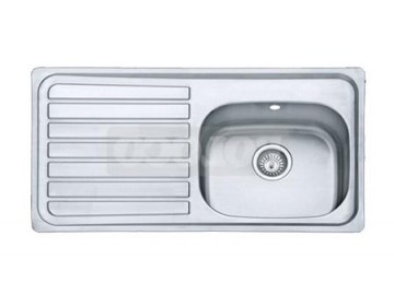 Fregadero de cocina de una tina de acero inoxidable BL-955