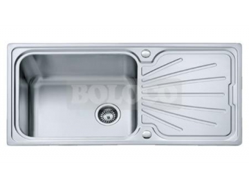 Fregadero de 1 cubeta de acero inoxidable con escurridor BL-886B