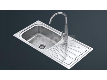 Fregadero de 1 cubeta de acero inoxidable con escurridor BL-886B