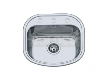Fregadero de una ponchera de acero inoxidable BL-619