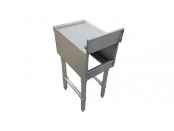 Mesa escurridora de acero inoxidable