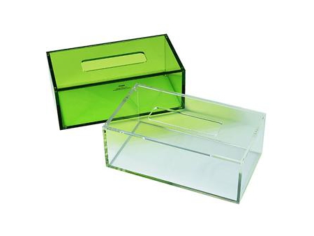 Caja de acrílico para pañuelos descartables