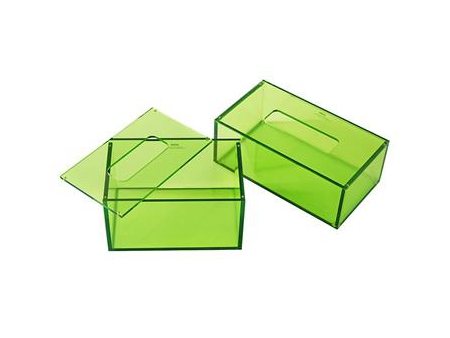 Caja de acrílico para pañuelos descartables