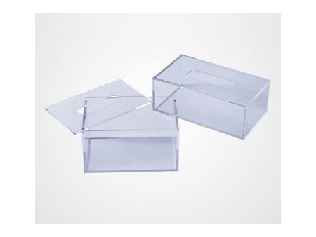 Caja de acrílico para pañuelos descartables