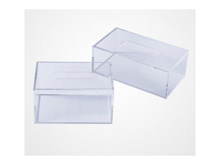 Caja de acrílico para pañuelos descartables