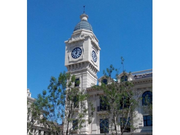 Reloj de Torre de Cuatro Caras con Retroiluminación